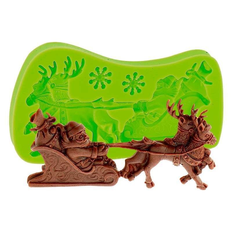 Silicone Mould - Christmas Sledge (4.5x11cm)