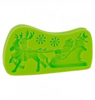 Silicone Mould - Christmas Sledge (4.5x11cm)
