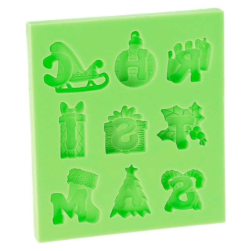 Silicone Mould - Christmas Letters (2-3.5cm)