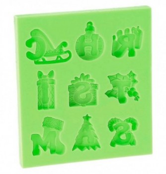 Silicone Mould - Christmas Letters (2-3.5cm)