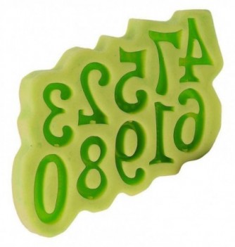 Silicone Mould - Numbers (4x2.5cm)