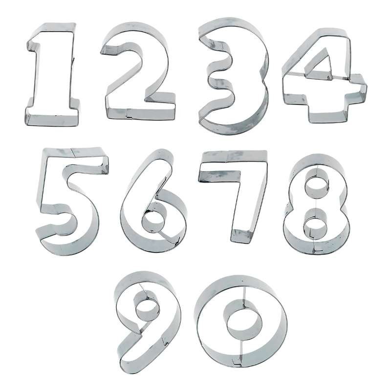 Emporte-pièces chiffres - lot de 9 Gobel emporte-pièces chiffres - lot de 9  emporte-pièces à pâtisserie