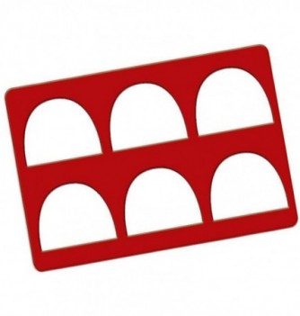 Silicone Stencil for Yule Log Eges - Rounded 68.5x82mm