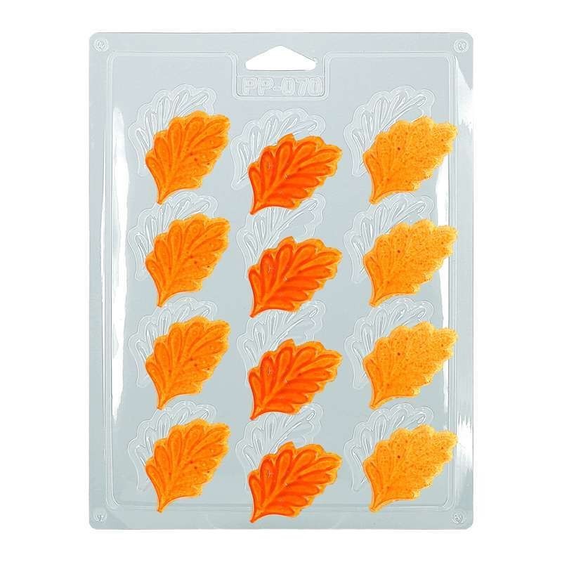 Chocolate Friture Thermoformed Mould - Autumn Leaves x 12 5cm