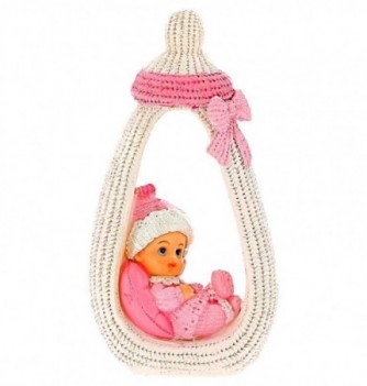 Figurine - Pink Baby Girl (12.5cm)