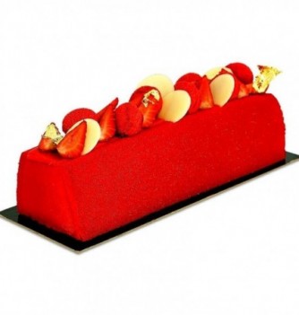 Yule Log Cake Mold in Plastic - Flat Bottom