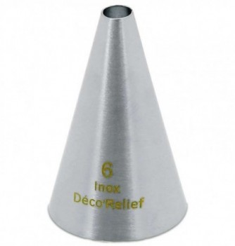 Douille Pâtisserie Inox Unie n°6