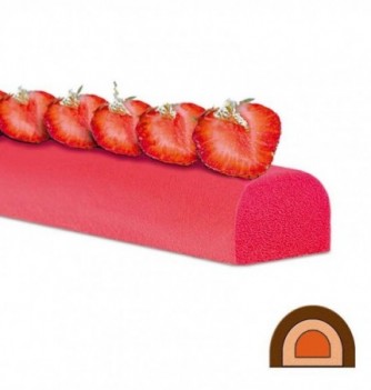 Tinplate Yule Log Cake Mold, 13.75″ X 2.37″ – DEI Equipment