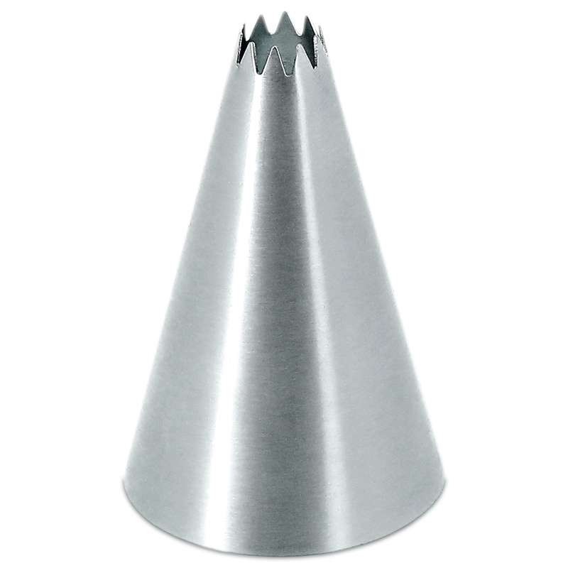 Petit-four 10 Teeth - Stainless Steel Piping Nozzle