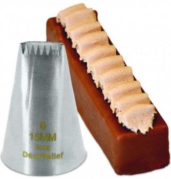 Log 6 Teeth - Stainless Steel Piping Nozzle