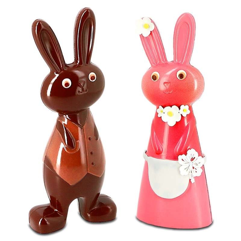 Chocolate Mould - Mr and Mrs Rabbit