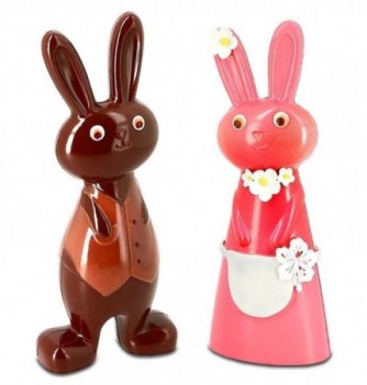 Moule Chocolat Lapin Mr & Mme