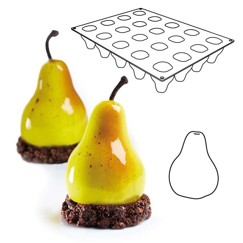 Pear Tutti Frutti - PAVOFLEX Moulds (53x70mm - 90ml)