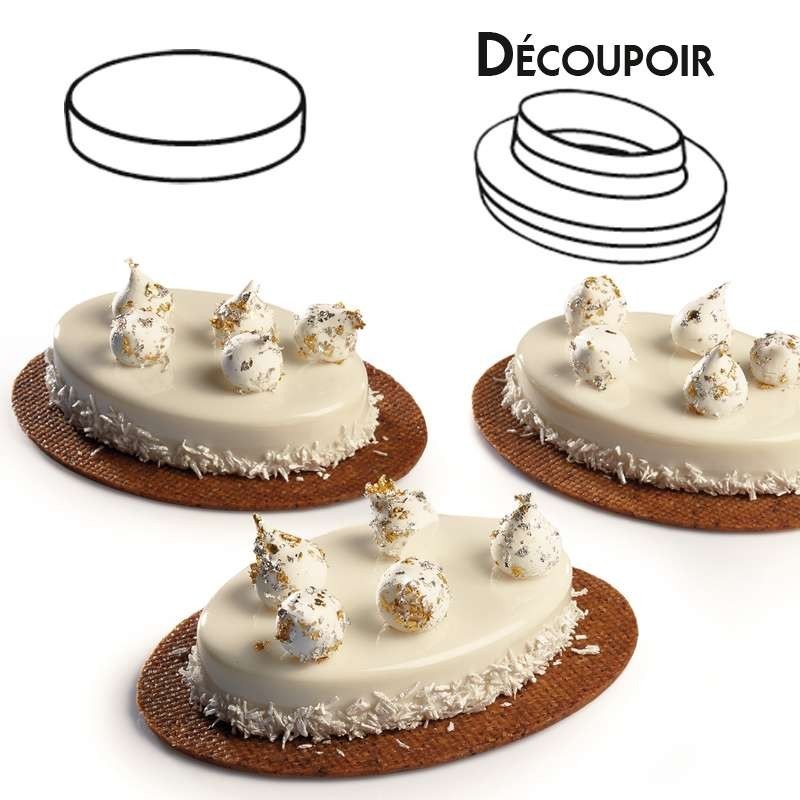 Moule Silicone Pavoflex - Oval avec découpoir