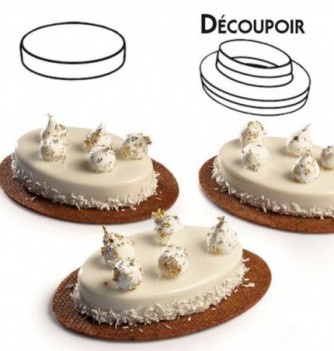 Moule Silicone Pavoflex - Oval avec découpoir