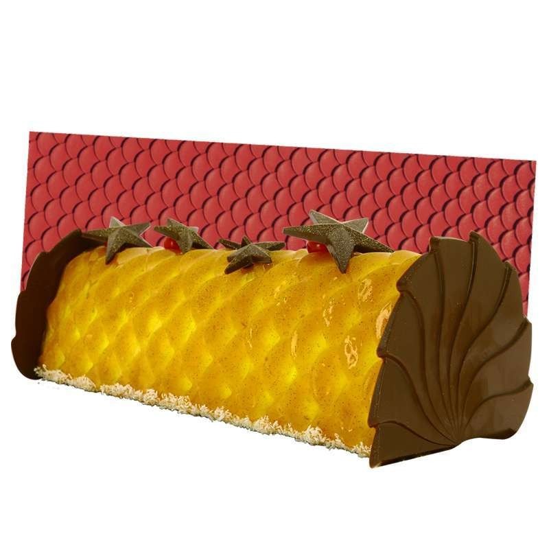 Kit bûche de Noël gouttière et tapis silicone