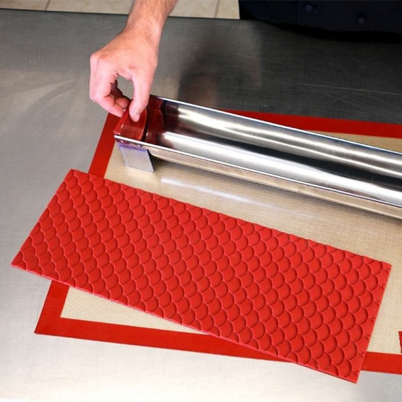 Tapis Relief Silicone Bûche Effet Vagues