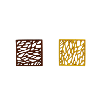 Decor Silicone Mould - Leaves Square x6