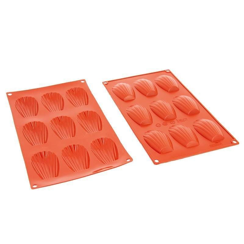 Moule Gâteau Silicone Grandes Madeleine Décoflex - 9 pcs