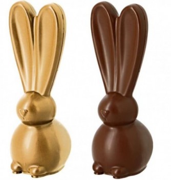 2 Pack de moules de Pâques, moule en silicone pour chocolat antiadhésif  lapin de Pâques moules pour gâteau Muffin Jelly Fondant 3d Mignon Lapin en  forme de biscuit Diy Fait à la