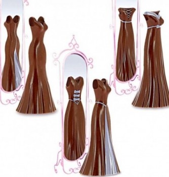 Chocolate Mold Fitted Dresses 3 models