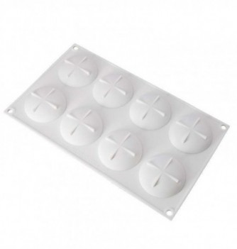 Silicone Mould - Rounded Tart (8pcs)