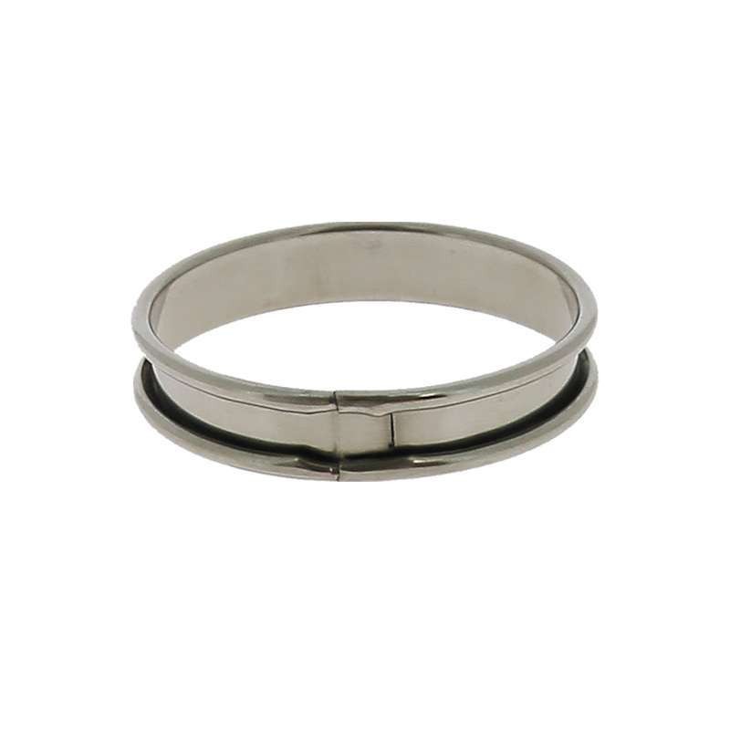 Stainless Steel Tartlet Ring - dia.9 cm - H.2 cm