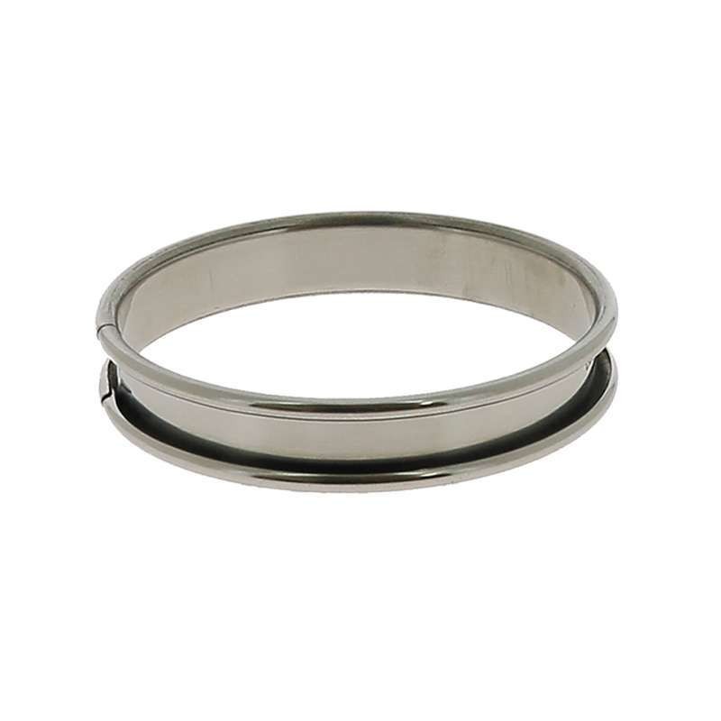 Stainless Steel Tartlet Ring - dia.10 cm - H.2 cm