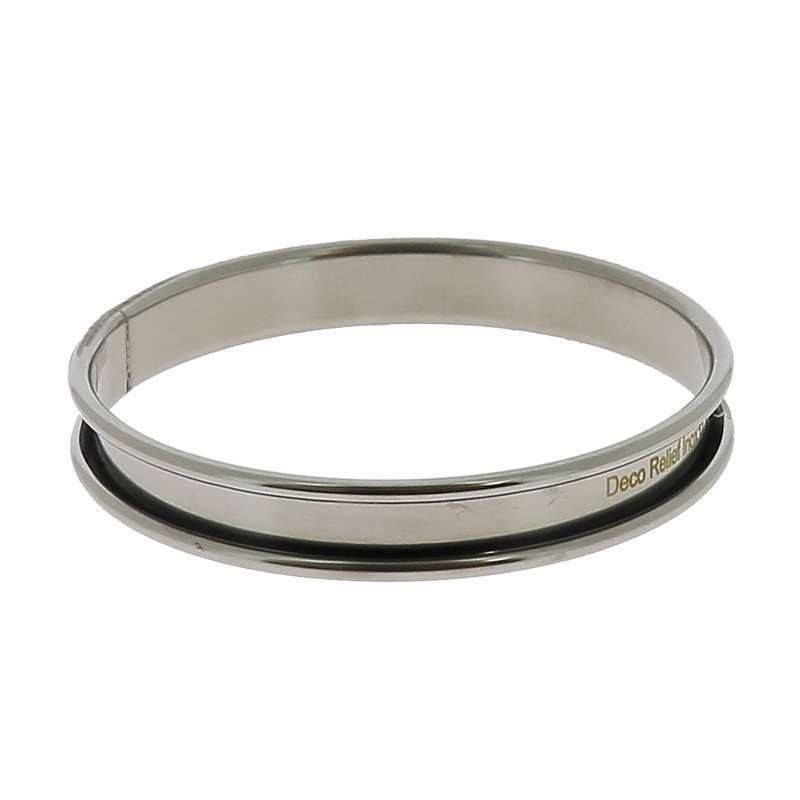 Stainless Steel Tartlet Ring - dia.12 cm - H.2 cm