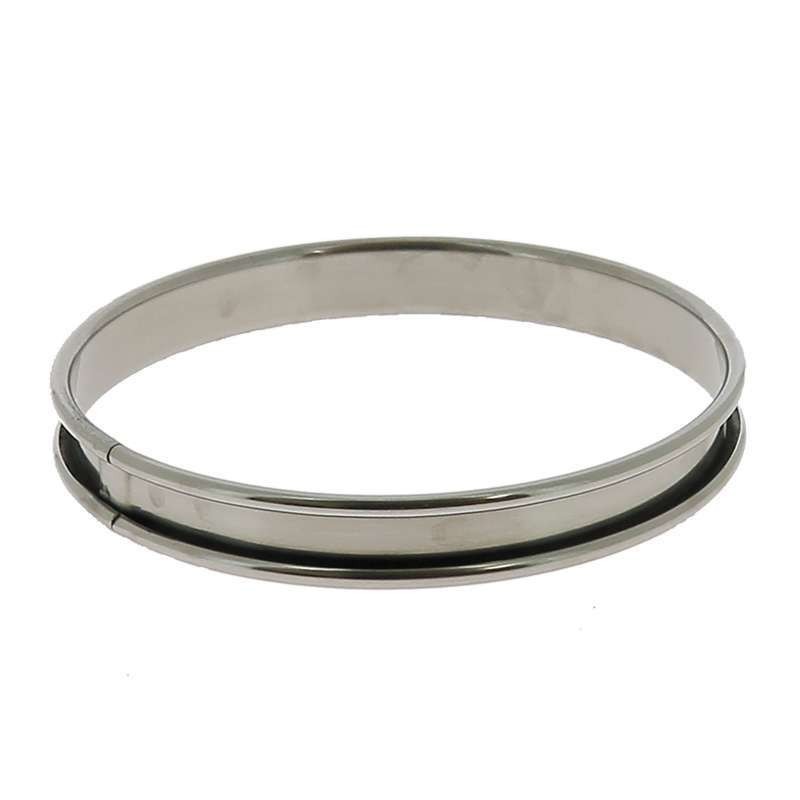 Stainless Steel Tartlet Ring - dia.14 cm - H.2 cm