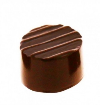 INJ Round with Stripes Chocolate Mould