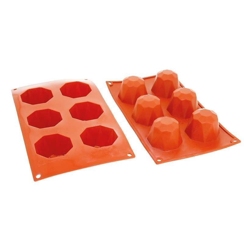 Moule Gâteau Silicone Grand Diamant Décoflex - 6pcs