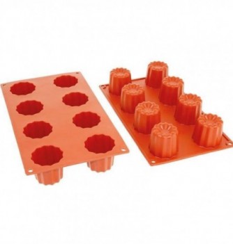 Moule Gâteau Silicone Grand Bordelais Décoflex - 8pcs