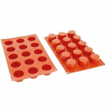 Moule Gâteau Silicone Octogone Décoflex - 15pcs