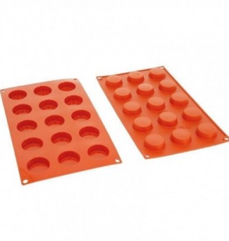 Silicone Mould - Decoflex Mini Flan (15pcs)