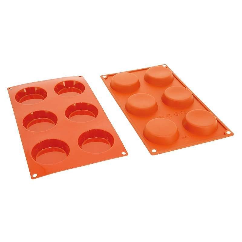 Silicone Mould - Decoflex Flan (6pcs)