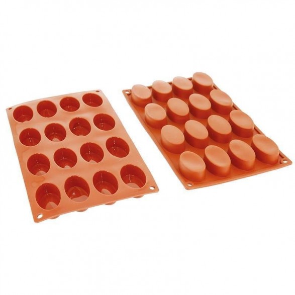 Moule Gâteau Silicone Ovale Décoflex - 16pcs