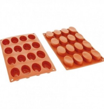 Moule Gâteau Silicone Ovale Décoflex - 16pcs