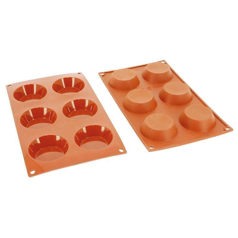 Moule Gâteau Silicone Tartelette Décoflex - 6pcs