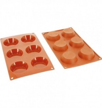 Moule Gâteau Silicone Tartelette Décoflex - 6pcs