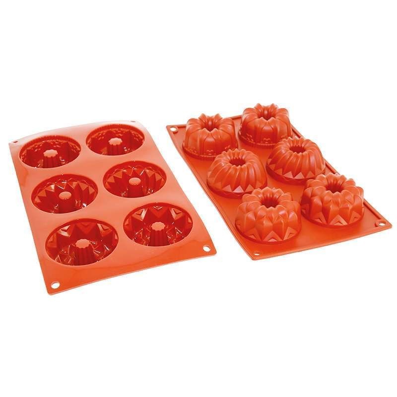 Moule Gâteau Silicone 3 Fantaisies Décoflex - 6pcs