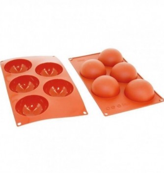 Moule Gâteau Silicone Demi Sphère Décoflex - 5pcs