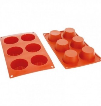 Moule Gâteau Silicone Muffin Décoflex - 6pcs