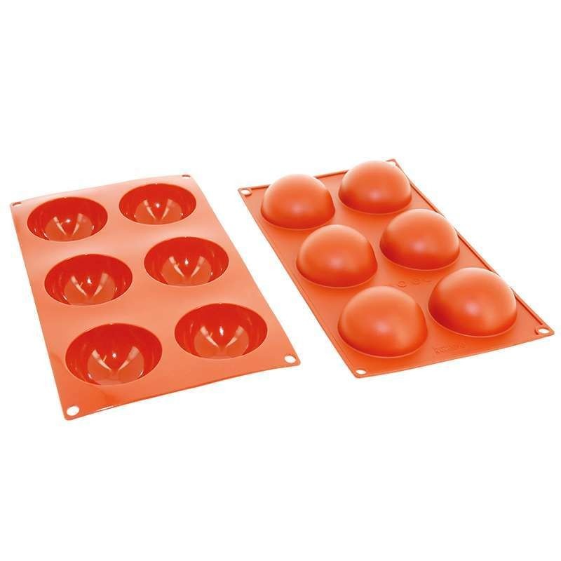 Silicone Mould - Semi Sphere (6pcs)