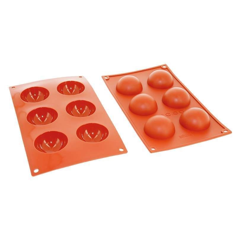 Silicone Mould - Semi Sphere (6pcs)