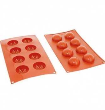 Moule Gâteau Silicone Demi Sphère Décoflex - 8pcs