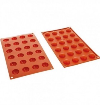 Silicone Mould - Decoflex Semi Sphere (24pcs)