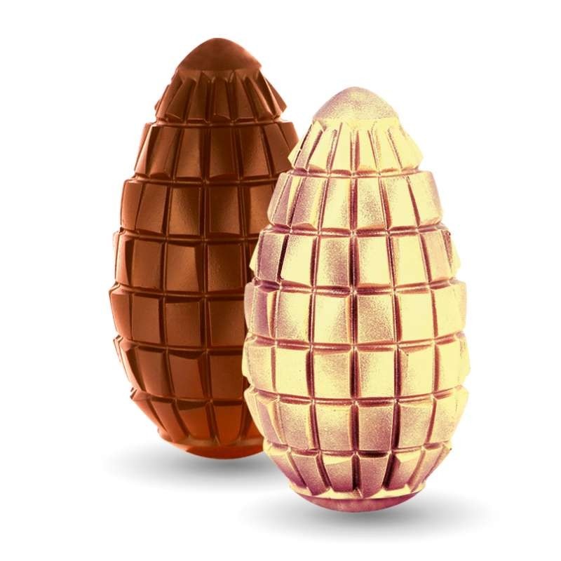 Chocolate Mould - Tablet 3D Egg (x2)