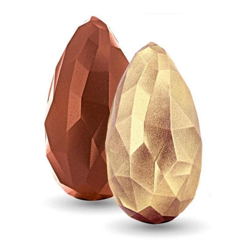 Chocolate Mould - Monolithe 3D Egg (x2)