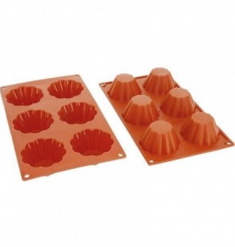 Moule Gâteau Silicone Brioche Décoflex - 6pcs